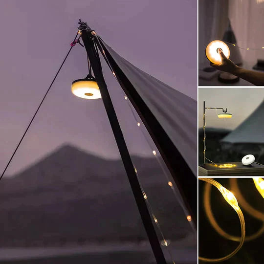 Atmospheric Light Roller™ | Nie wieder ohne Licht: tragbare und wiederaufladbare Außenbeleuchtung