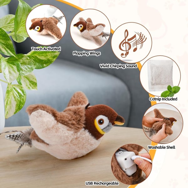 Chirp™ - Schluss mit der Langeweile - Ihre Katze bleibt aktiv und glücklich!