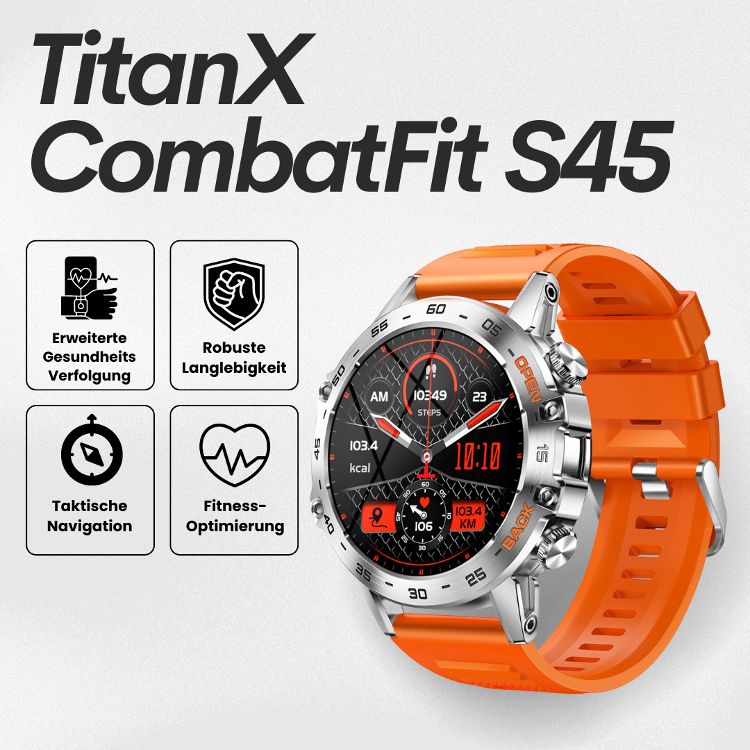 TitanX CombatFit S45 - Smarte Uhr (2024)