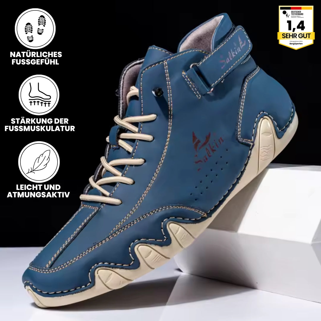 Alpaka - orthopädische, wasserdichte & rutschfeste Leder-Barfußschuhe für sicheres, gelenkschonendes Gehen für Senioren
