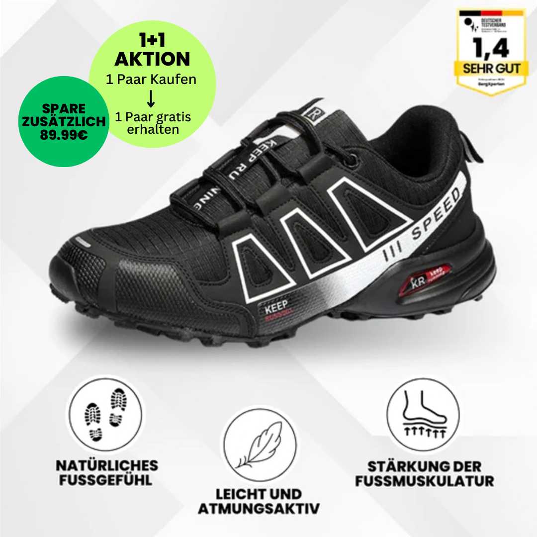 OrthoTrekking - ergonomische schmerzlindernde Trekking u.- Wanderschuhe - (1+1 Gratis)