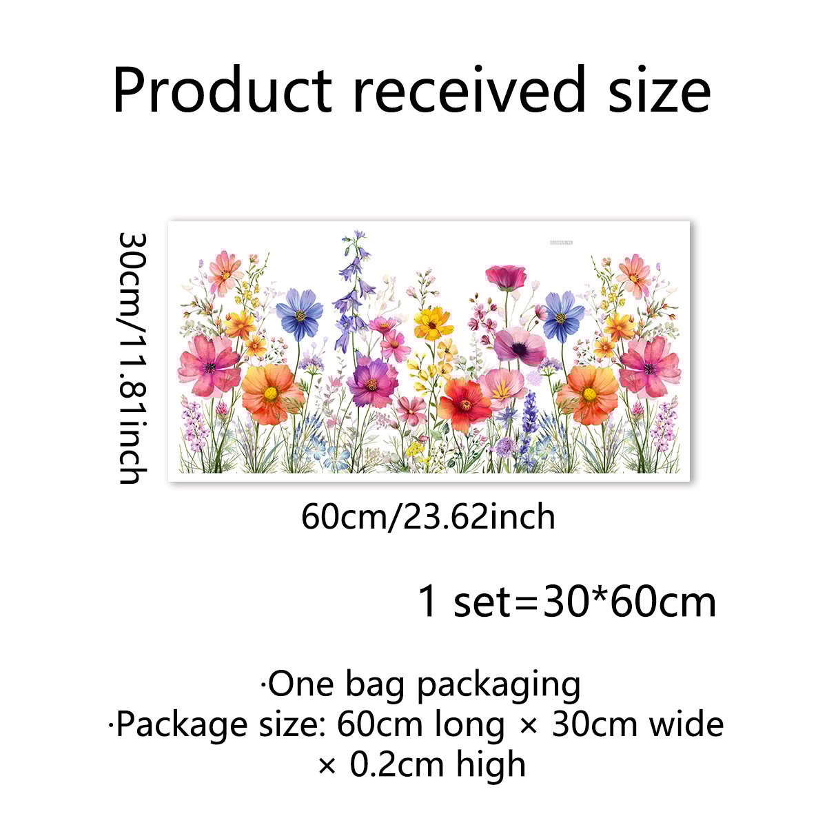 BloomLite™ - Floraler Nachbarschaftsfensteraufkleber mit bunten Blumen