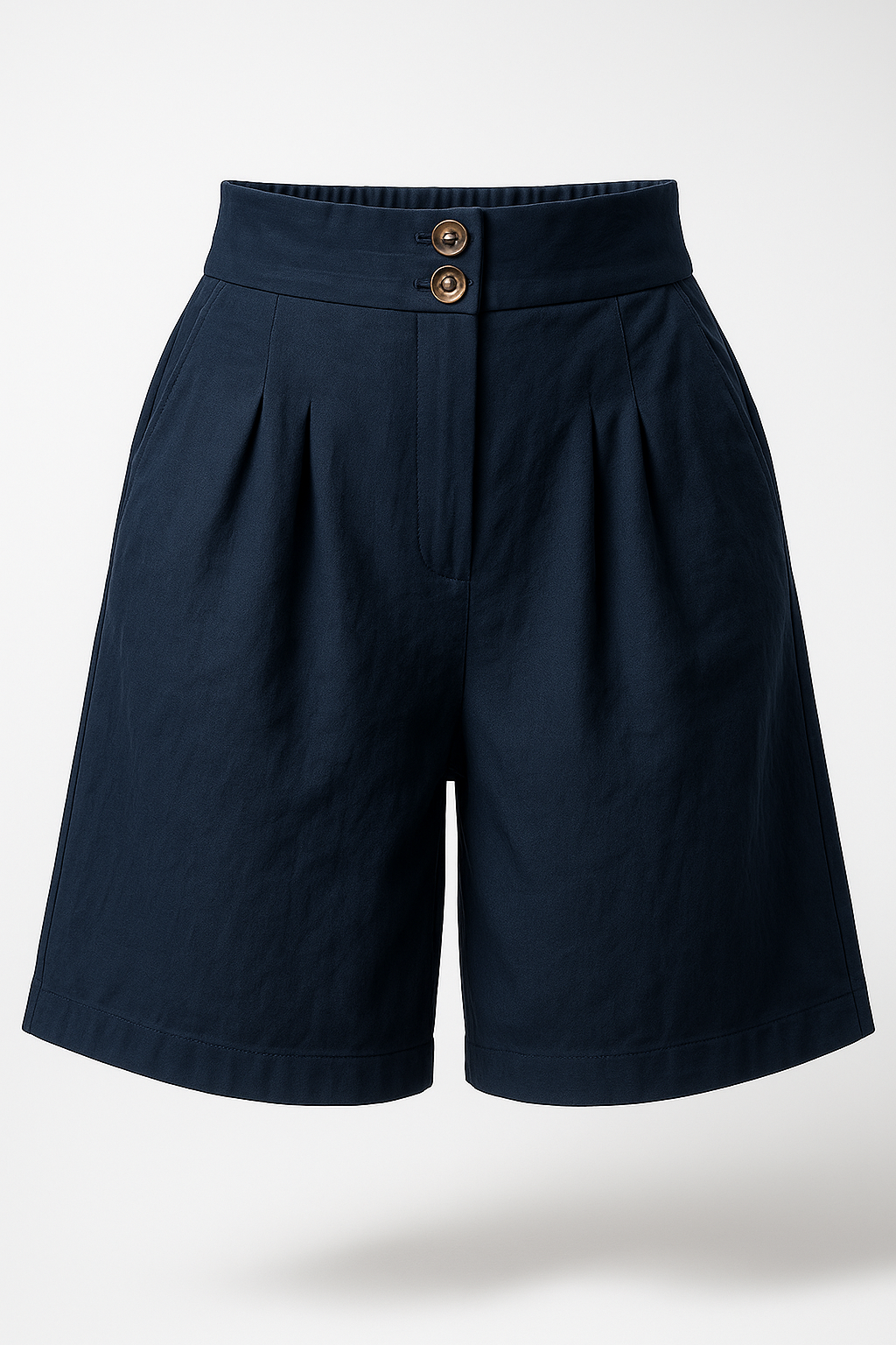 Arabella | Damen Shorts mit Knopf und weitem Bein