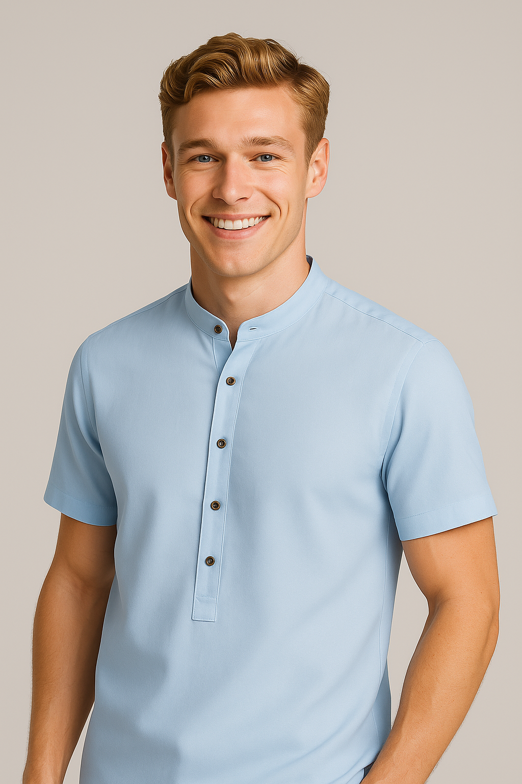 Mason | Leichtes Herren-Leinenhemd Kurzarm