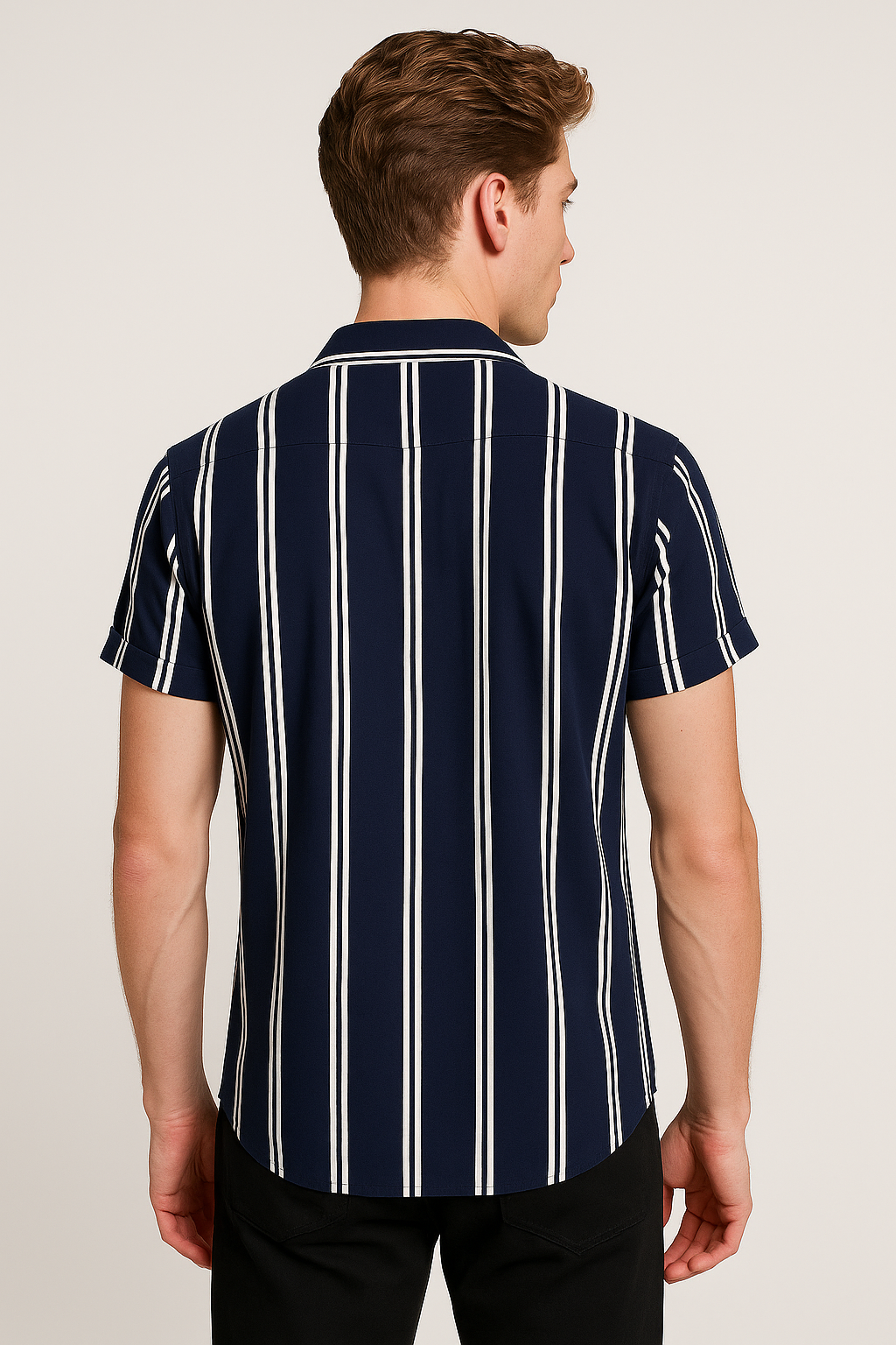 Jonas | Lässiges gestreiftes Button-Up-Hemd