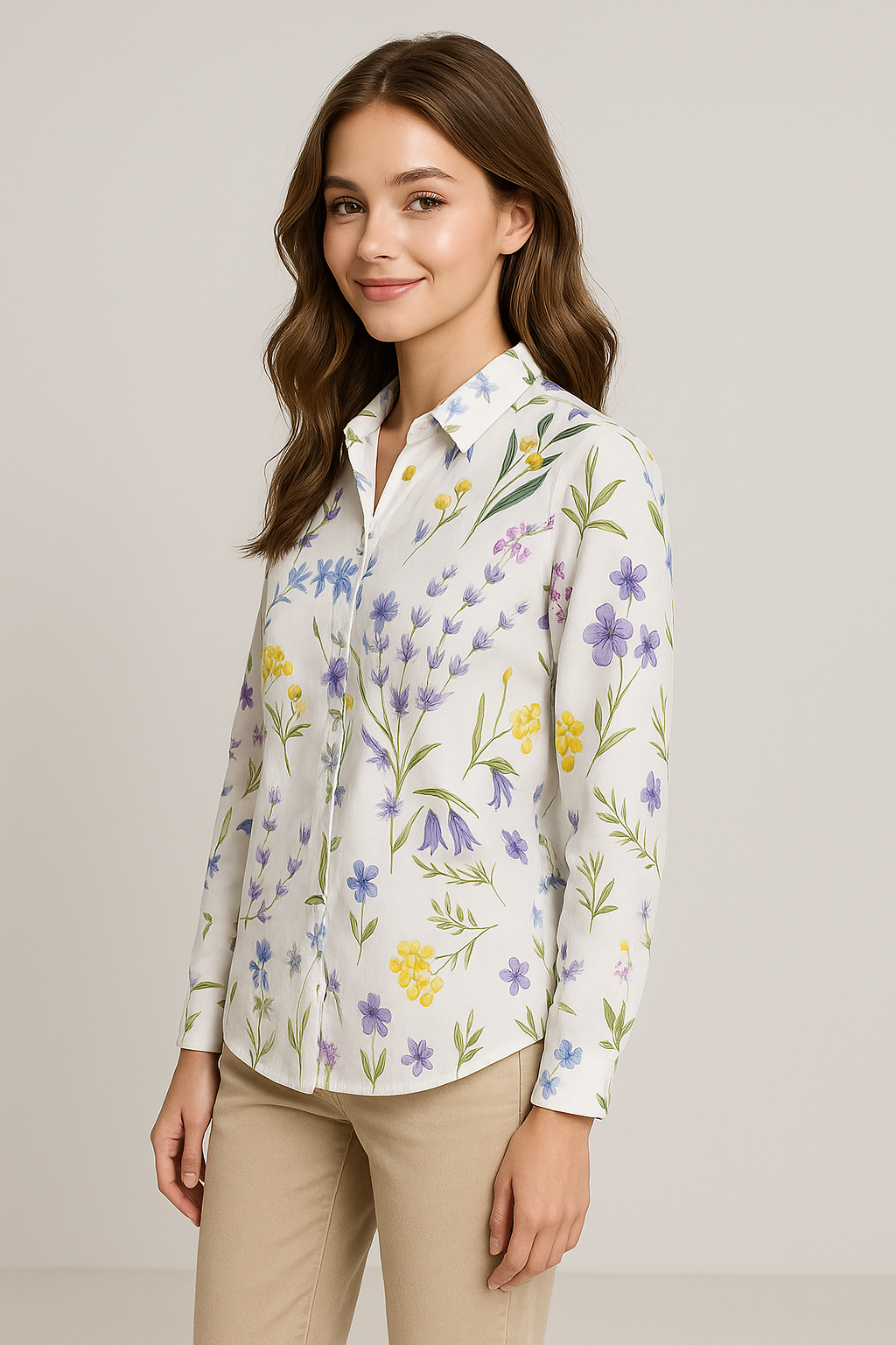 Evain | Elegante Bluse mit floralen Printdetails