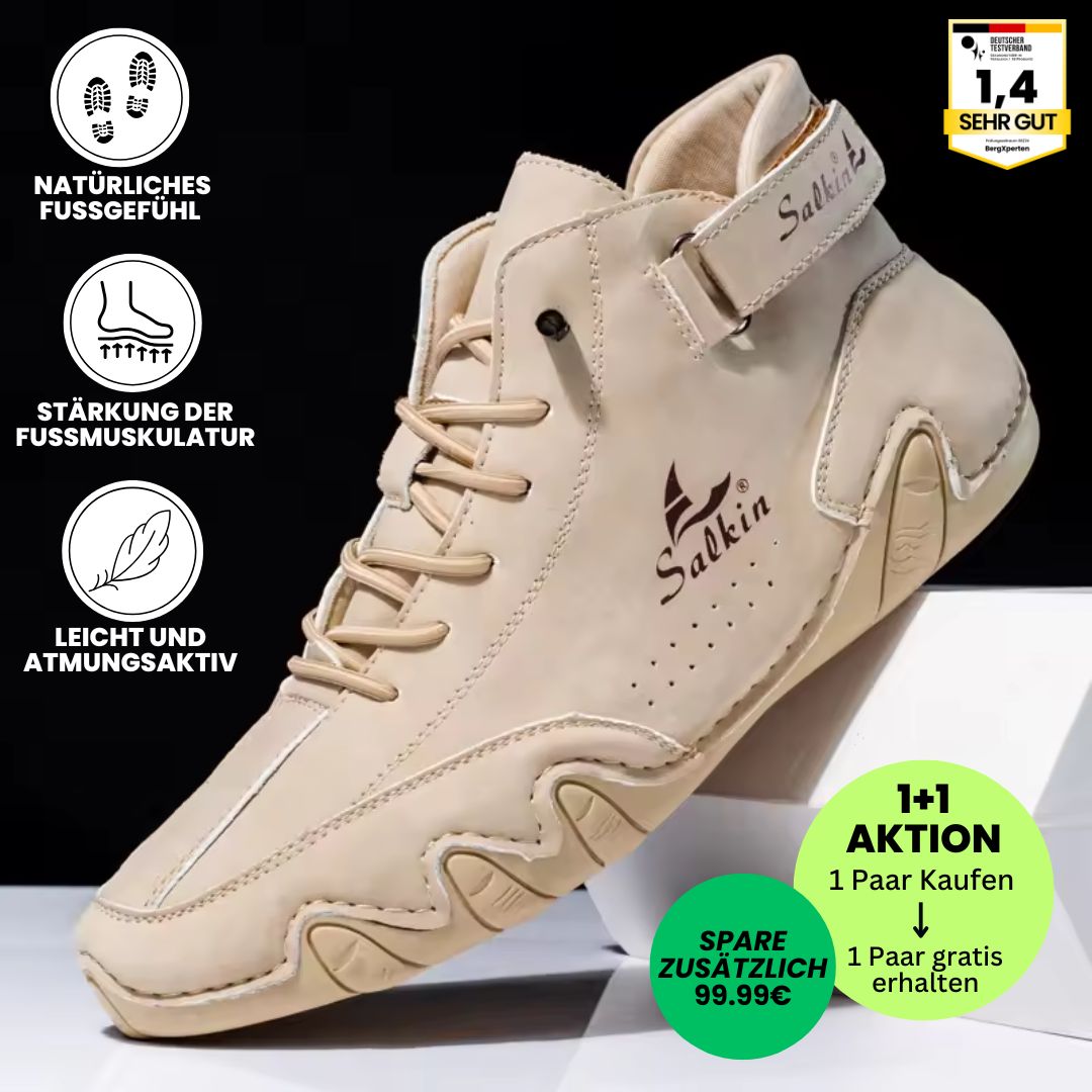 Alpaka - orthopädische, wasserdichte & rutschfeste Leder-Barfußschuhe - Sonderaktion 1+1 Gratis