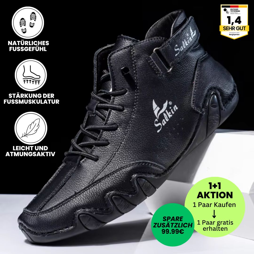Alpaka - orthopädische, wasserdichte & rutschfeste Leder-Barfußschuhe - Sonderaktion 1+1 Gratis