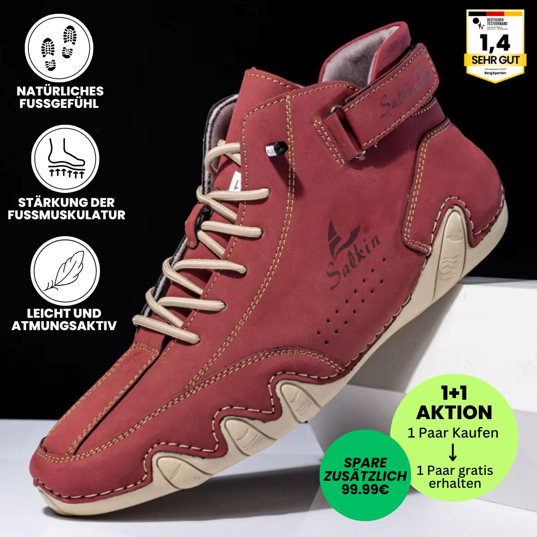 Alpaka - orthopädische, wasserdichte & rutschfeste Leder-Barfußschuhe - Sonderaktion 1+1 Gratis