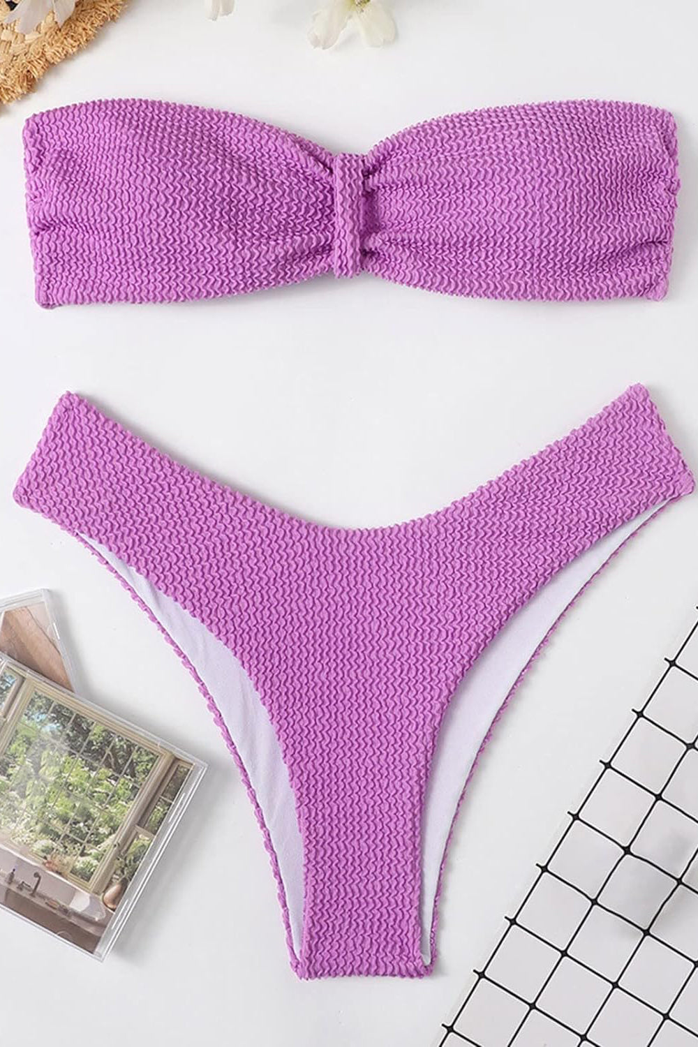 Saint-Tropez Sunrise™ - Bandeau-Bikini mit geraffter Büste