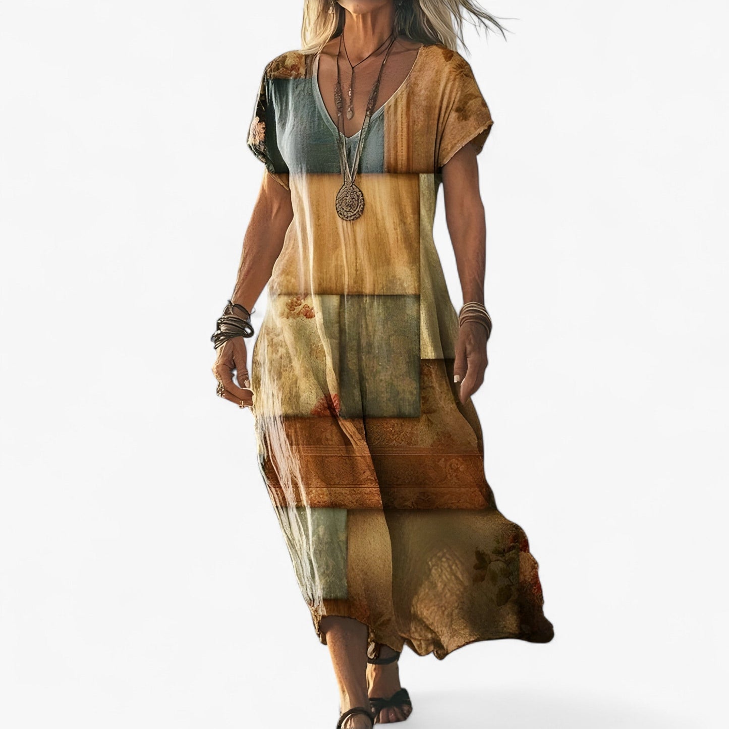 Marie - Vintage-Gradient-Kleid