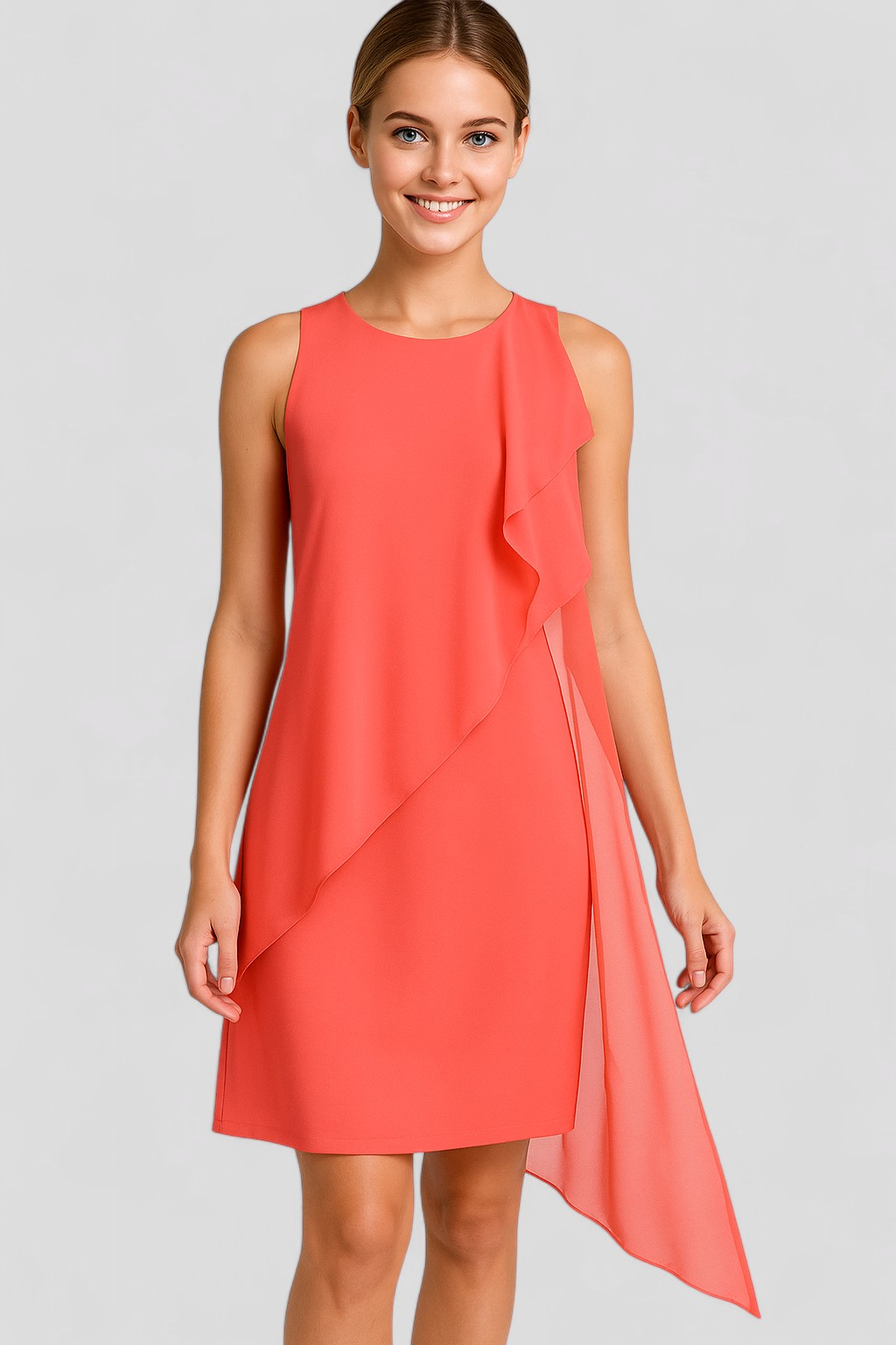 Edita | Ärmelloses Sommerkleid für Damen aus Chiffon