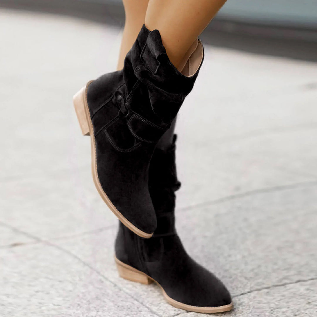 Trendiger Damen Absatzstiefel – Elif