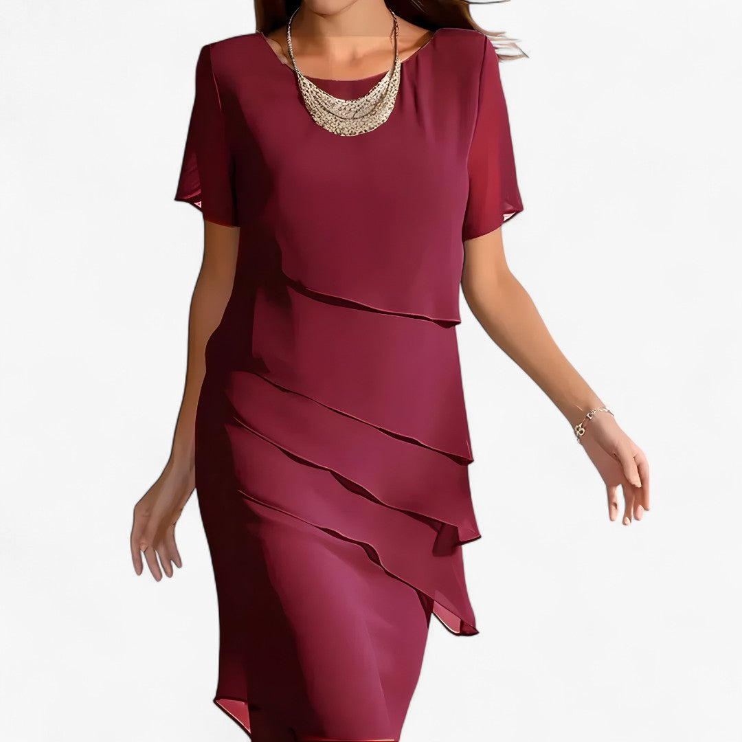 Aurora | Fließendes Volant-Kleid – Elegant und vielseitig