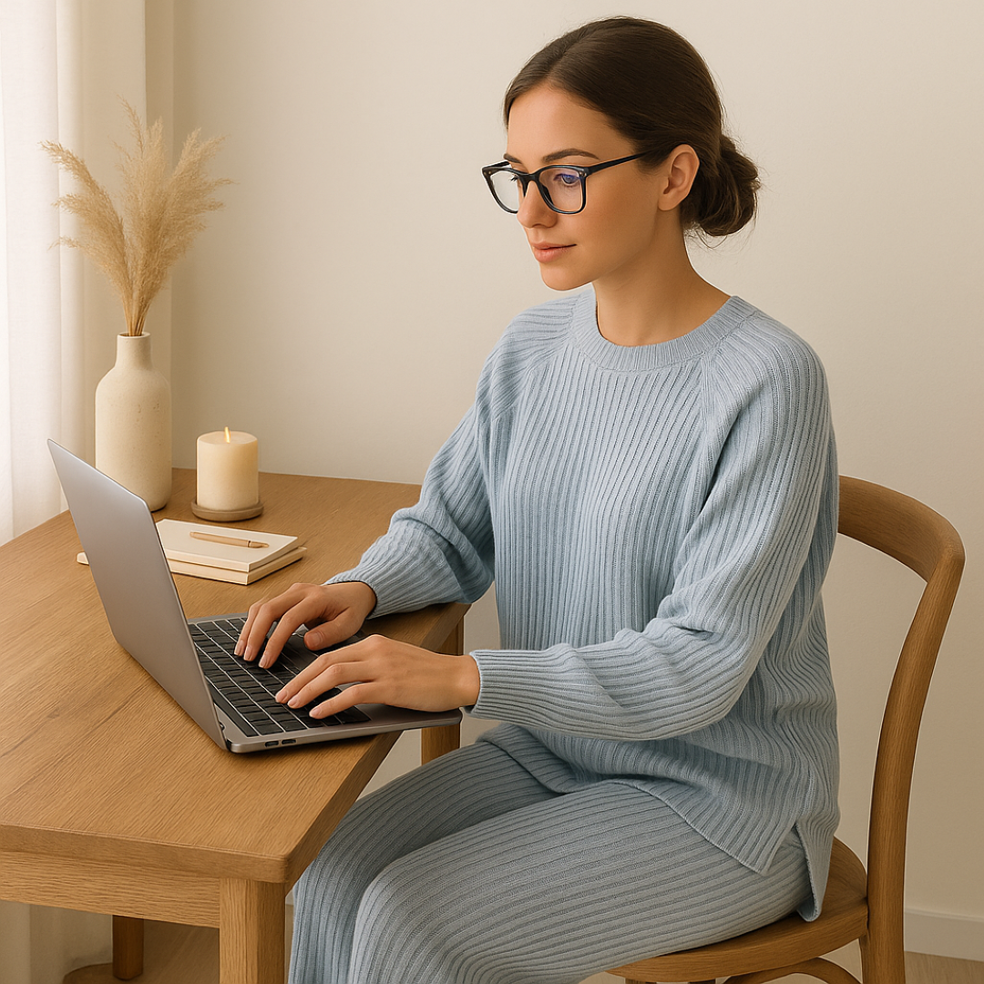 Eliza | Gemütliches geripptes Loungeset