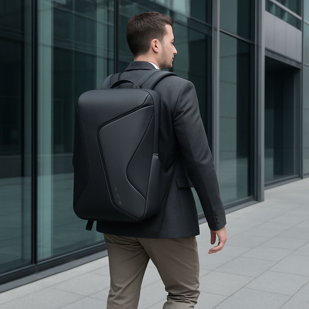 Xander | Geschäftsrucksack mit wasserabweisendem Stoff und USB-Anschluss