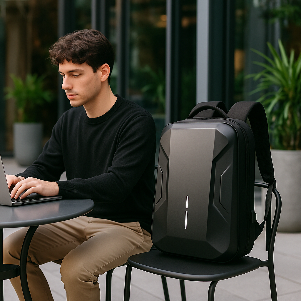 Levi | Wasserdichter Gaming-Rucksack mit Hartschale