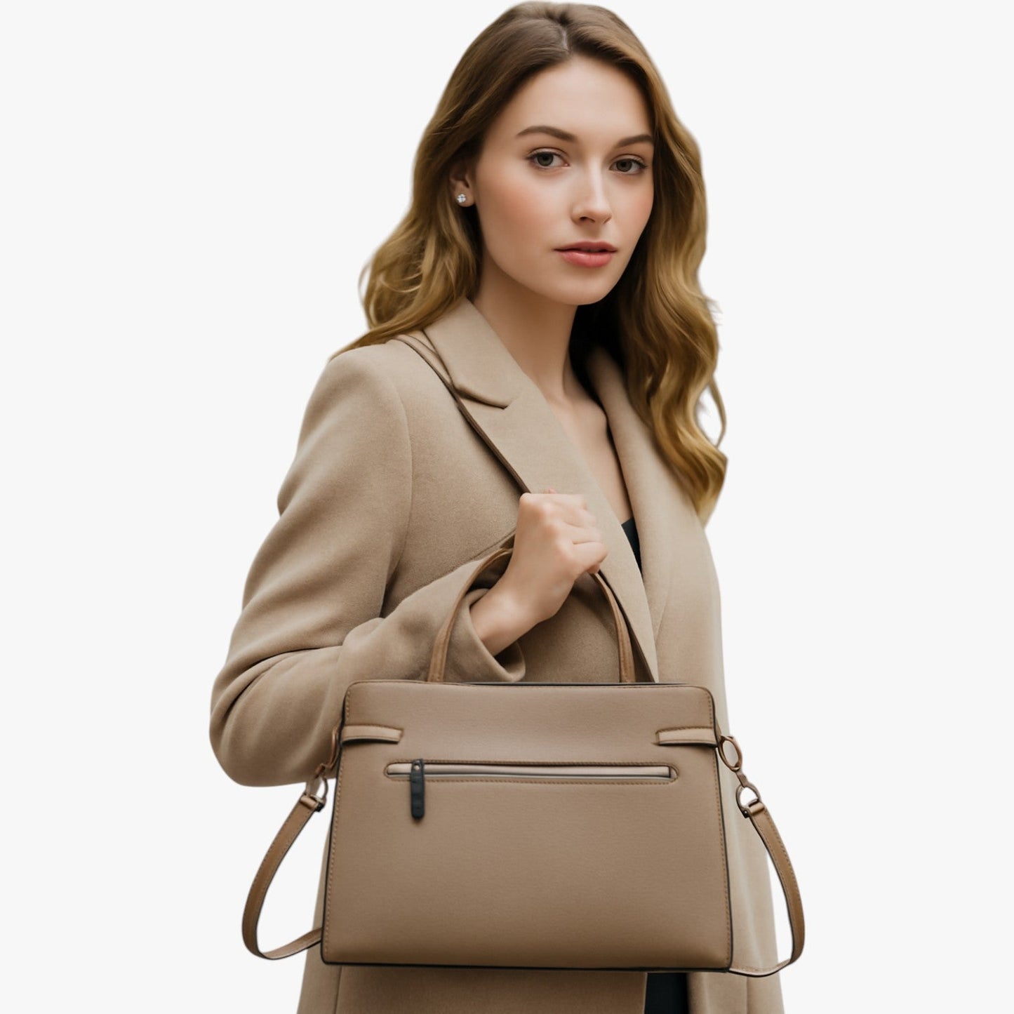 Zariyah | Große Ledertasche in echtem Rindleder