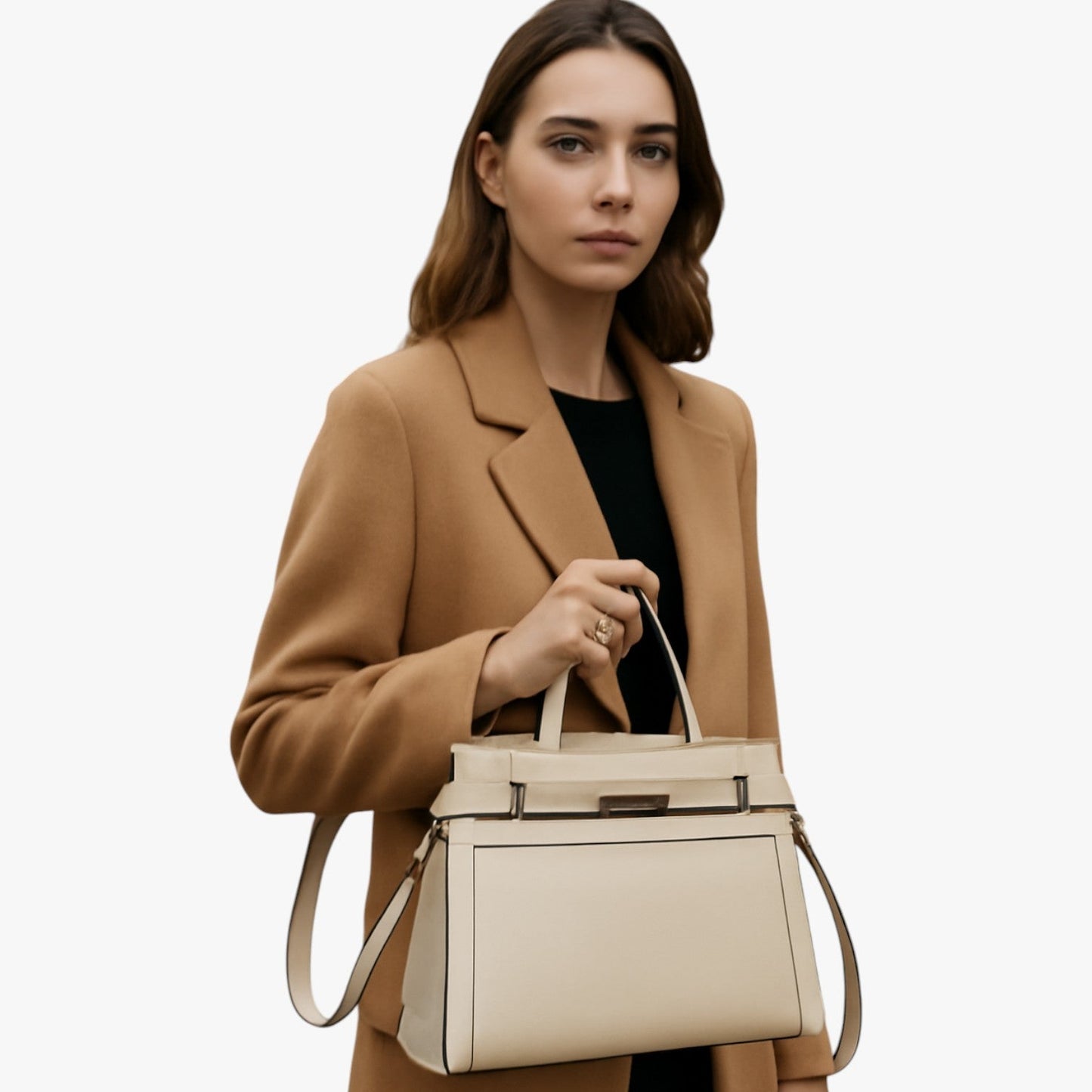 Zariyah | Große Ledertasche in echtem Rindleder