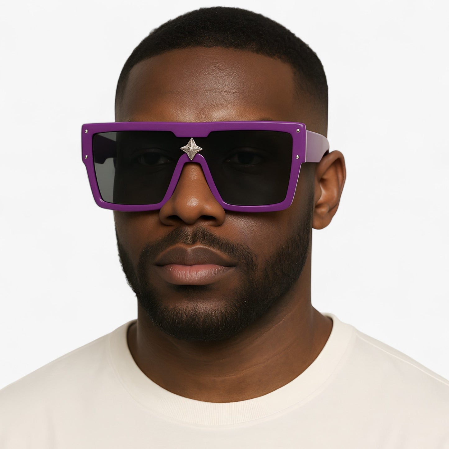 Ivan | Oversized quadratische Sonnenbrille im Vintage-Design