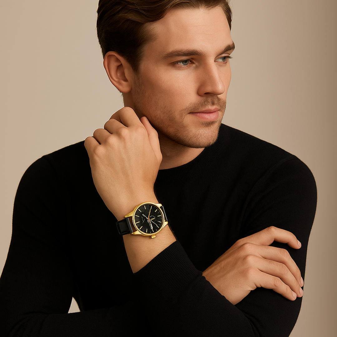 Renzo | Klassische Luxus-Lederuhr