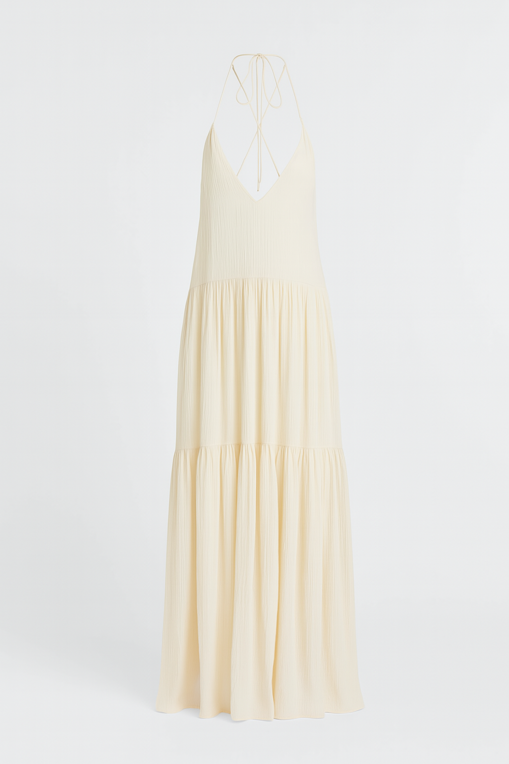 Bequemes & trendiges Maxi-Slipkleid mit Halterneck zum Binden – Komfort und Stil für jeden Tag