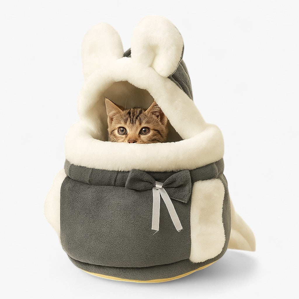Charmante Katzen Tragetasche Plüsch