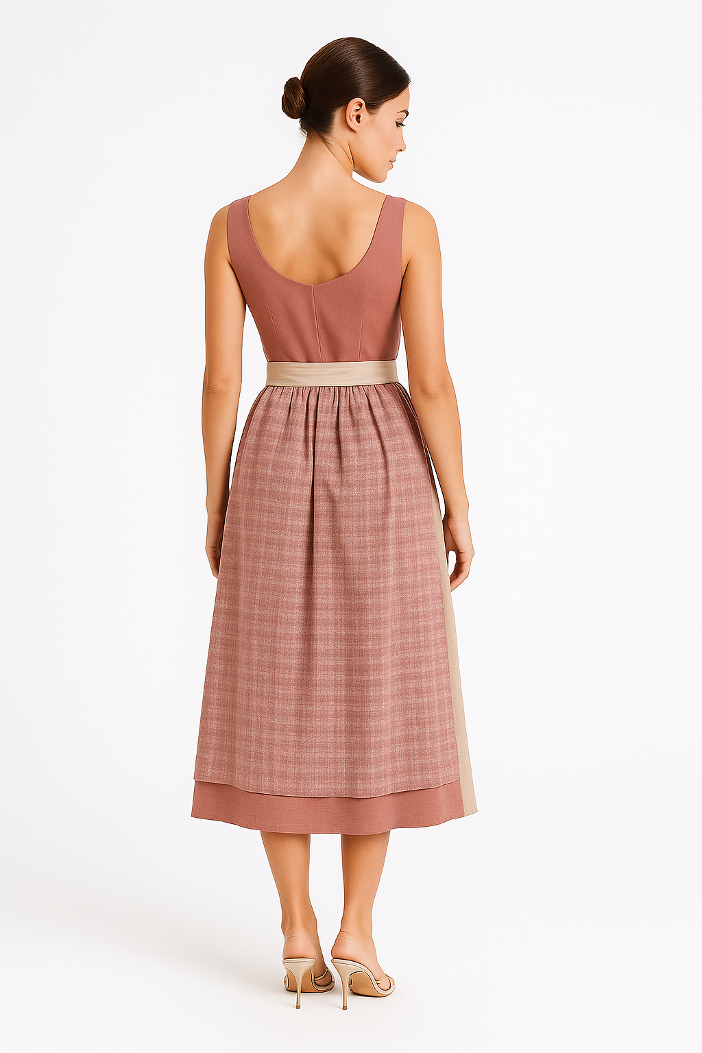 Palma | Traditionelles Midikleid mit Schleife und Retro-Details