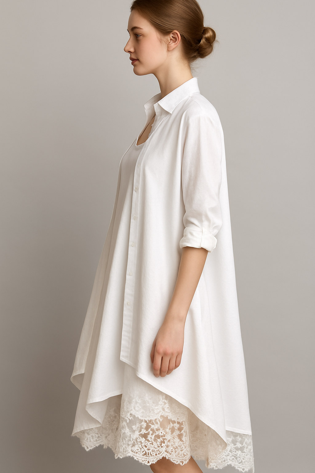 Aurora | Damen Boho Sommerkleid mit Oversize Hemd