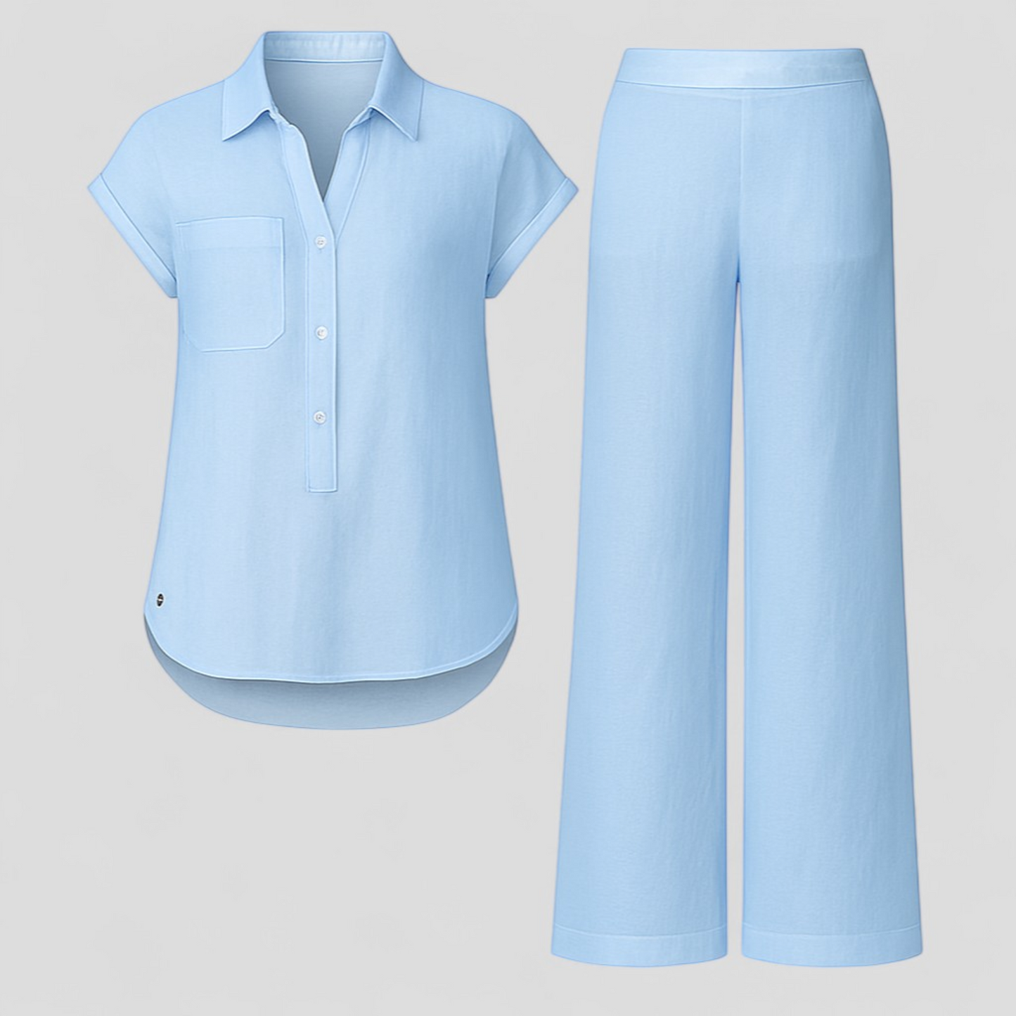 Ismeralda | Damen Elegantes Leinen Sommer-Outfit