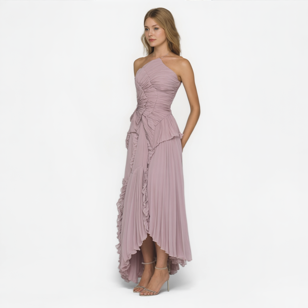 Aurie | Damen Elegantes Lila Kleid