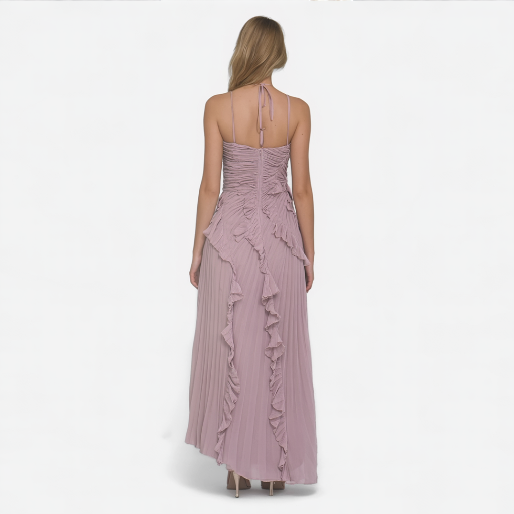 Aurie | Damen Elegantes Lila Kleid