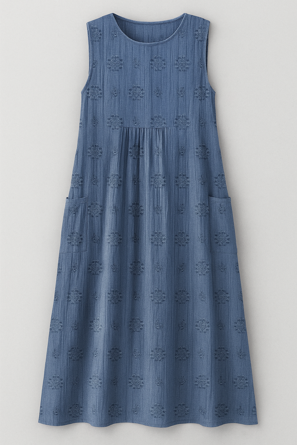 Bethany | Damen Elegantes Midi Kleid mit Taschen
