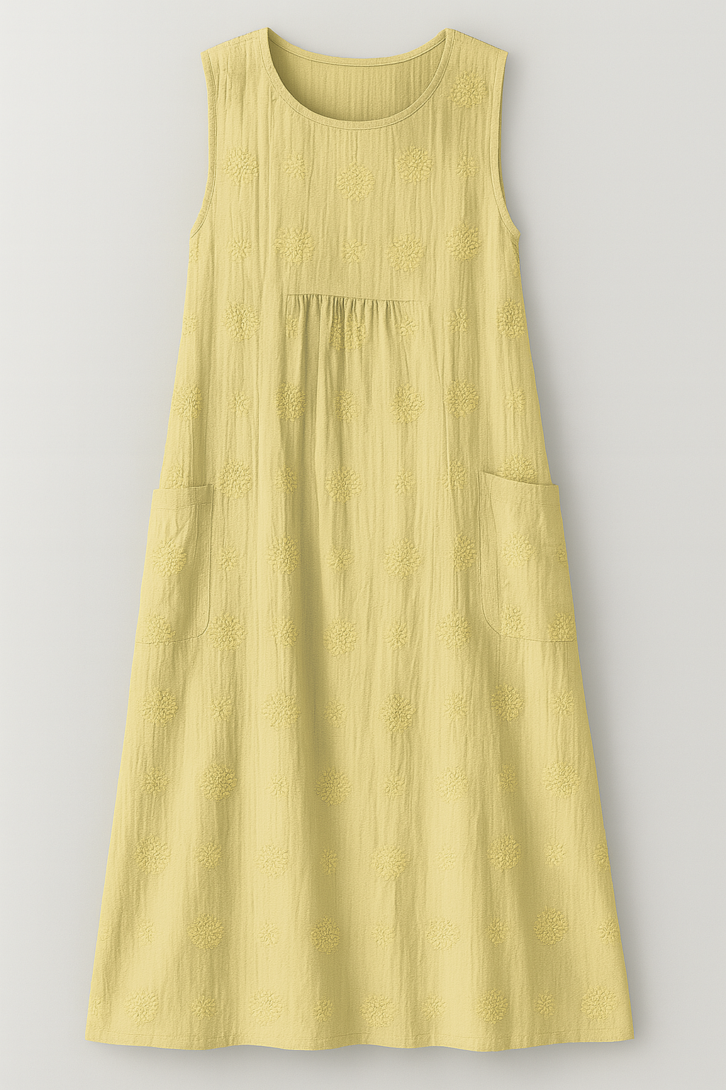 Bethany | Damen Elegantes Midi Kleid mit Taschen