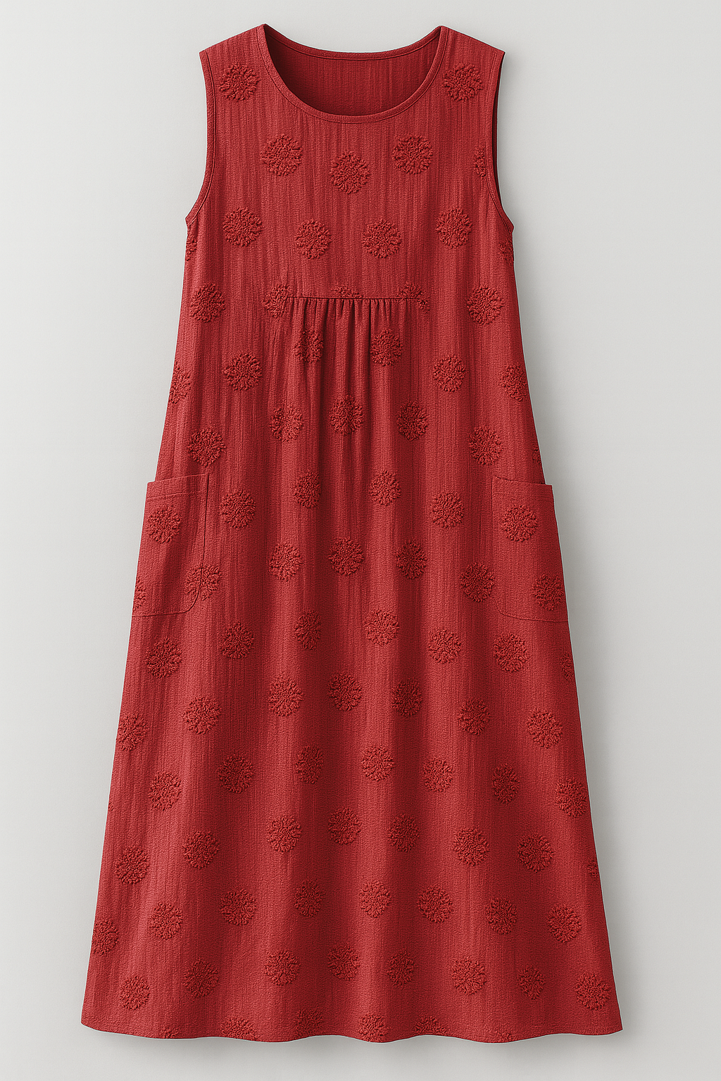 Bethany | Damen Elegantes Midi Kleid mit Taschen