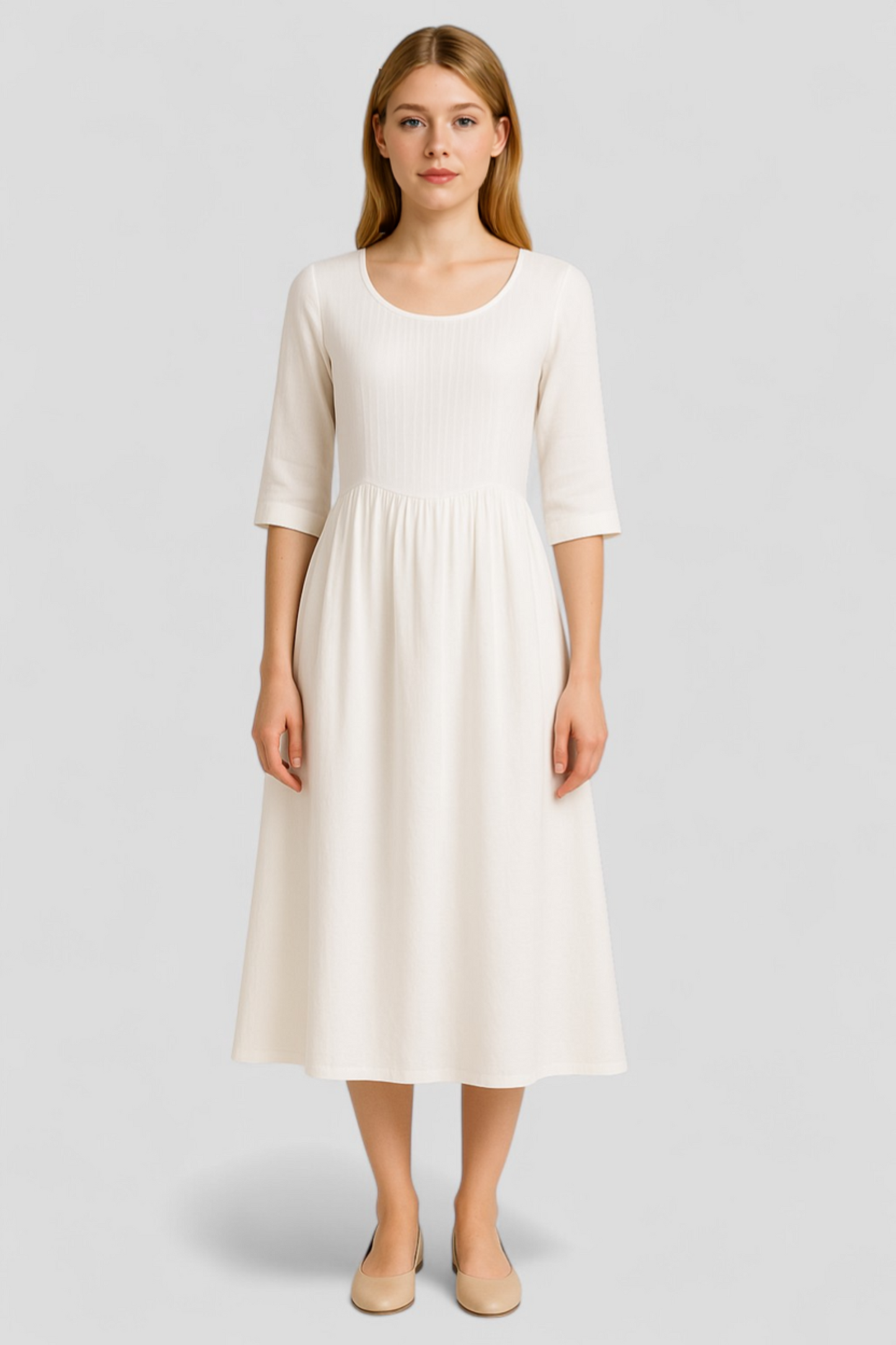 Rita | Damen Lässiges Leinenkleid für den Sommer