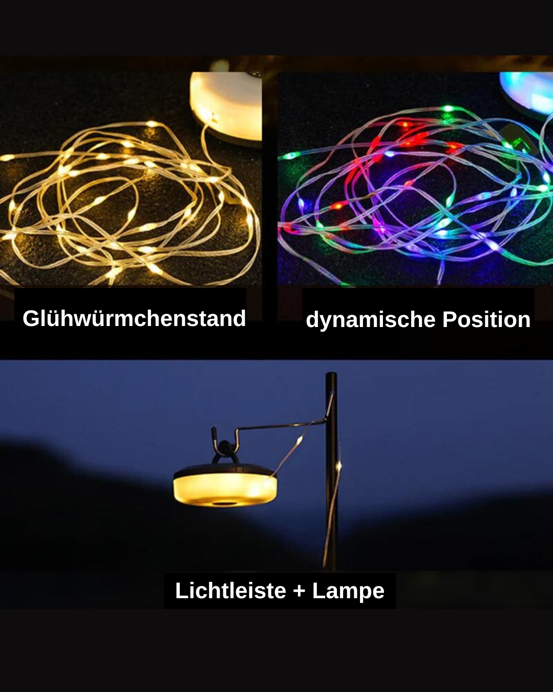 Atmospheric Light Roller™ | Nie wieder ohne Licht: tragbare und wiederaufladbare Außenbeleuchtung