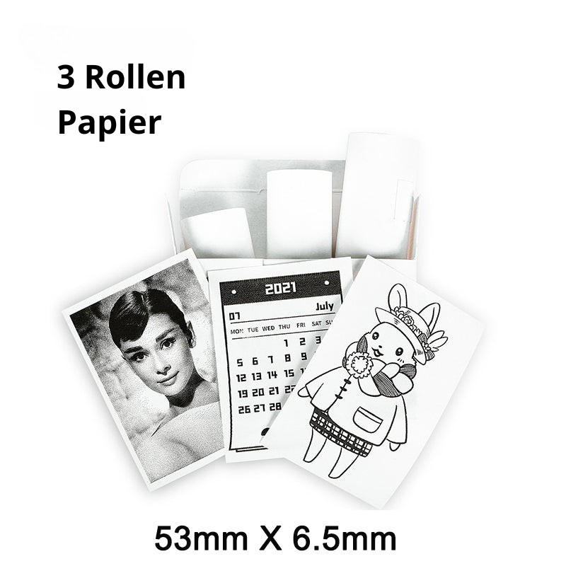 PrintPocket™ Tragbarer Mini-Drucker für Notizen und Fotos