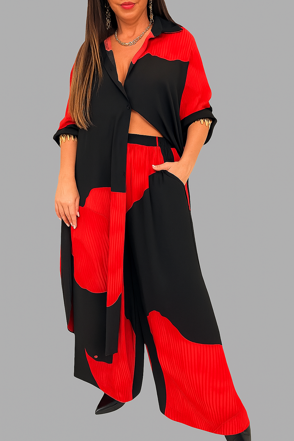 Amelia | Elegantes Damen Set mit Bluse und Hose