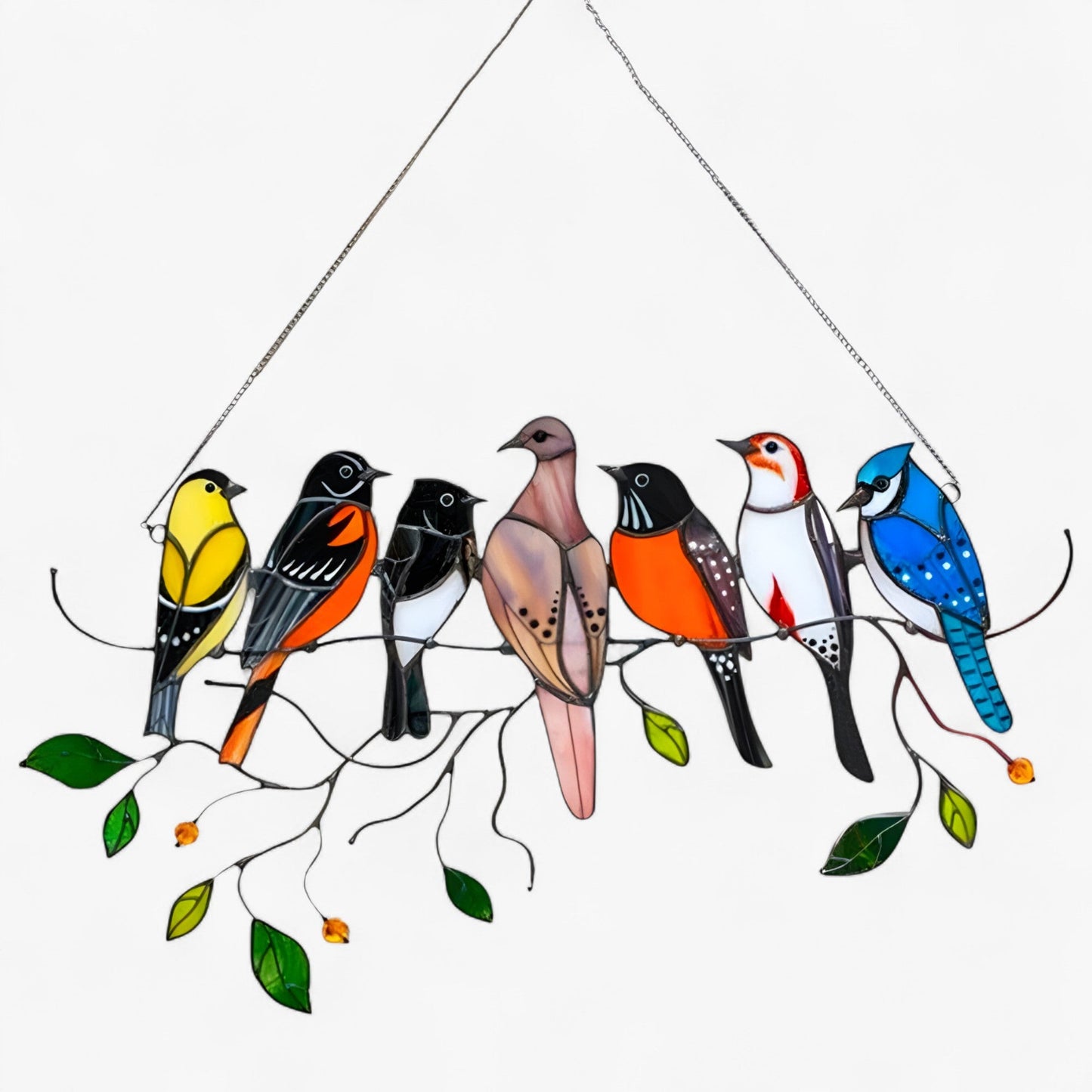 Acryl Vogel Sonnenfänger – Glas-in-Loot Design Fensterdekoration