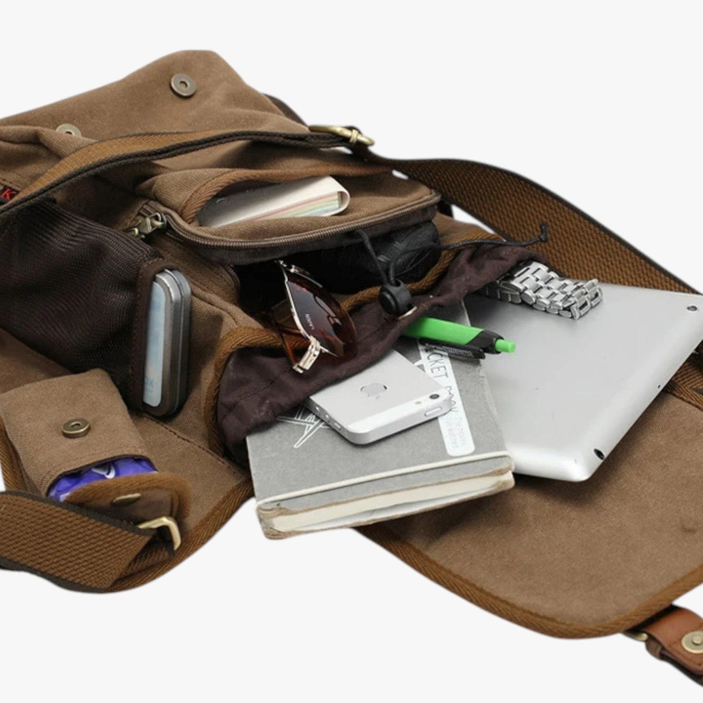 Adam | Herren Messenger-Tasche aus Vintage-Nylon Praktisch, Leicht, Immer bei Dir