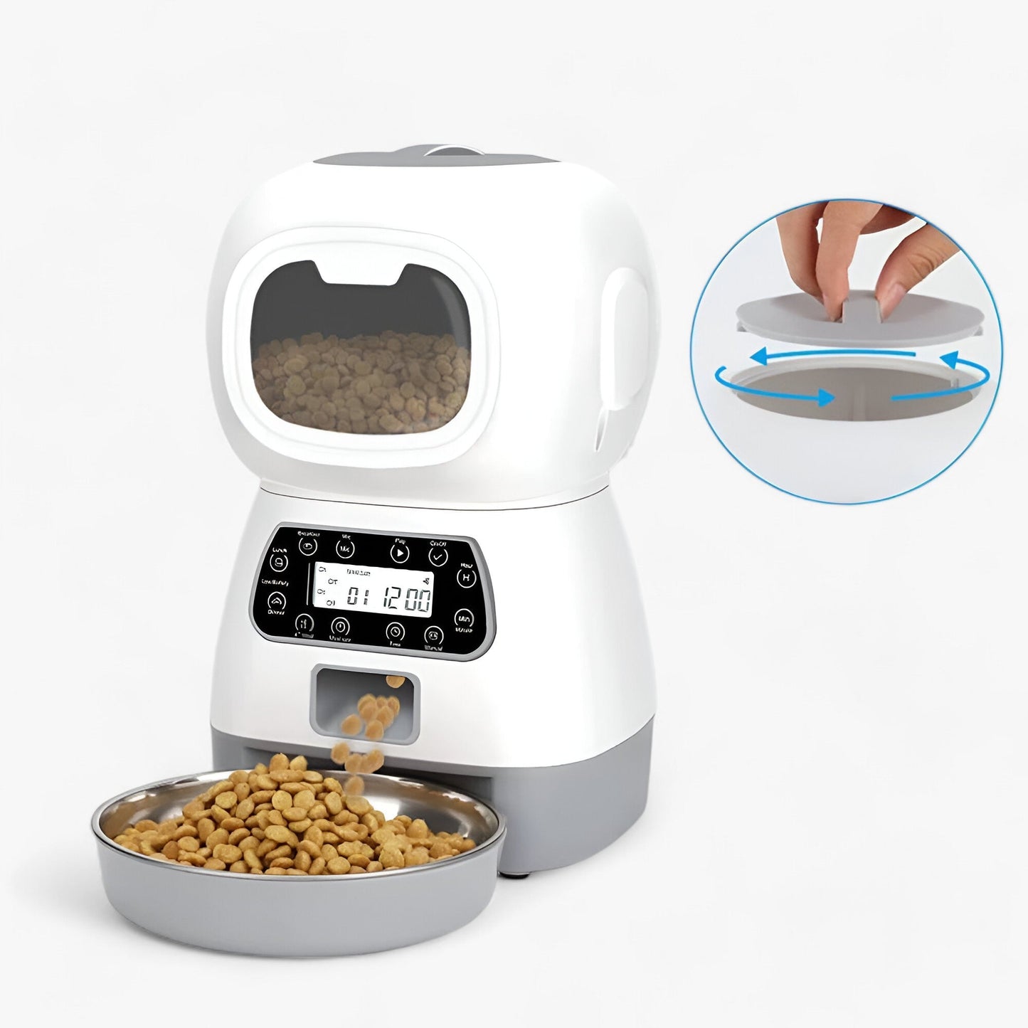Automatischer Futterspender für Tiere | Intelligenter Automatischer Futterspender - Praktische Ernährung