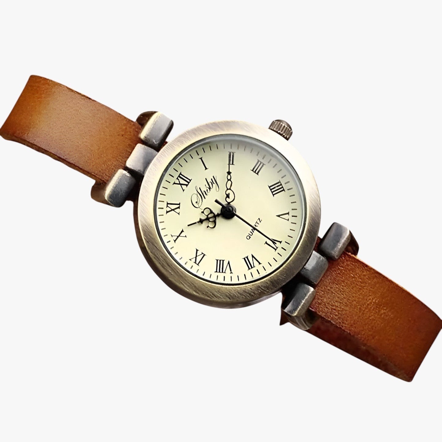 Kimber | Damenarmbanduhr Shsby Eleganza Vintage aus Leder für den Abend