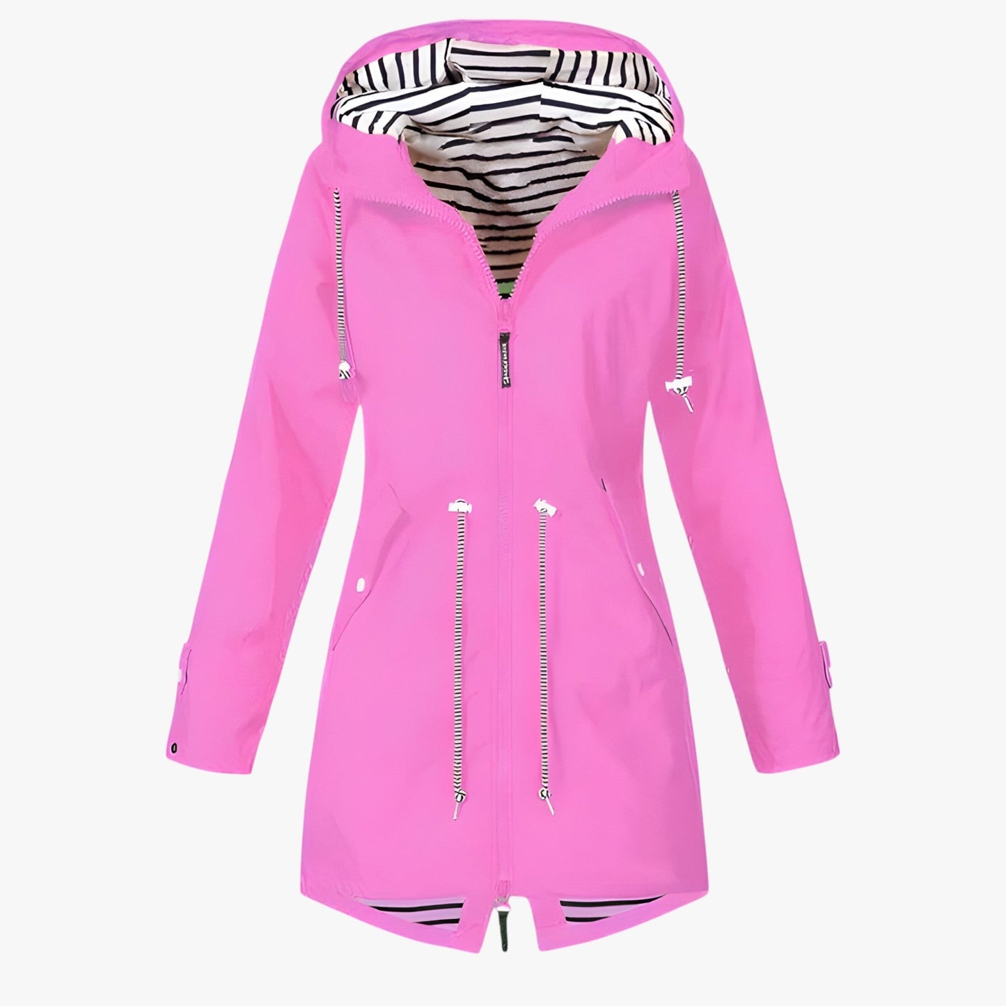 Beatrice | Wasserdichter Parka – Verstellbare Passform mit gestreifter Kapuzenfutter