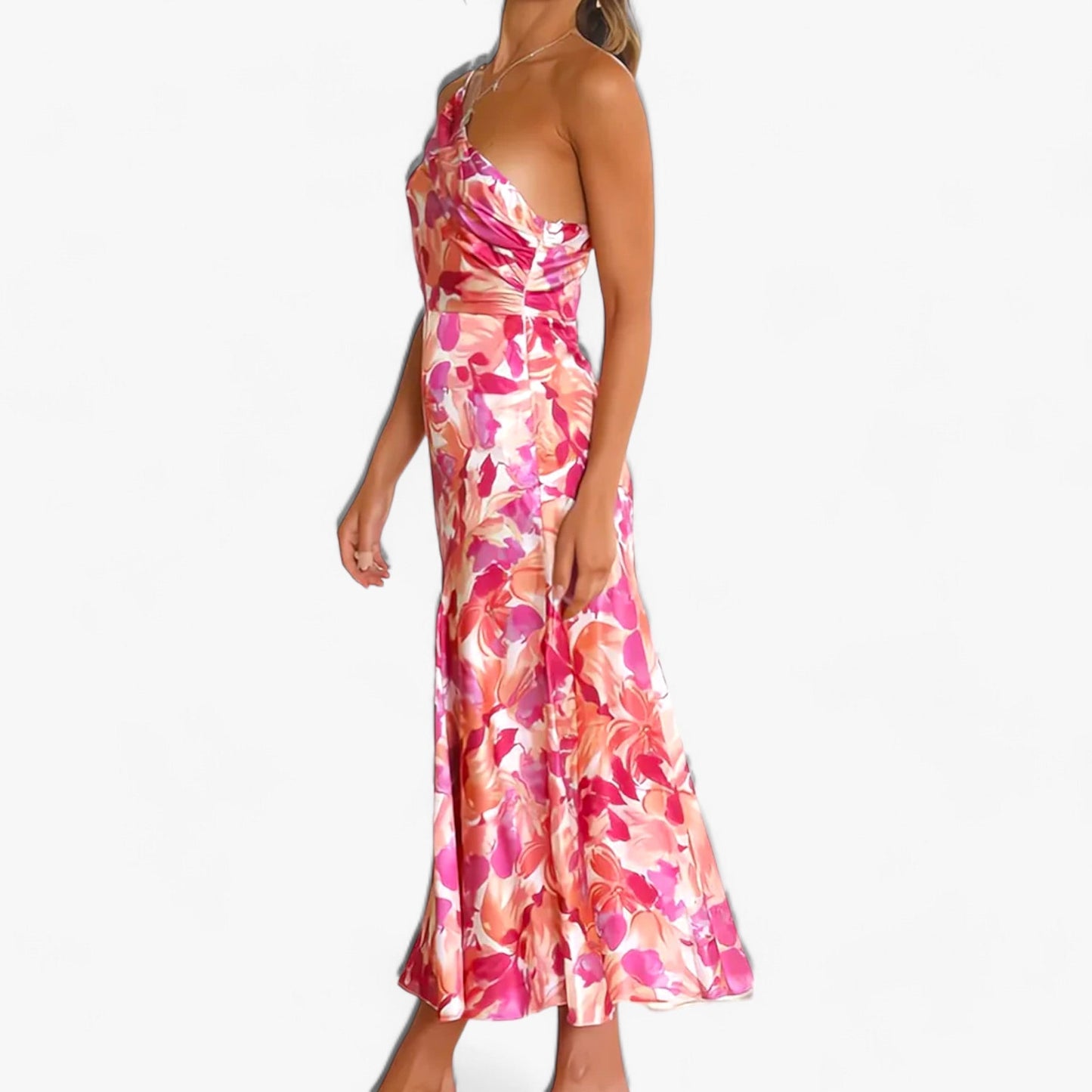 Gedrucktes Kleid - Eleganter Floraler Charme