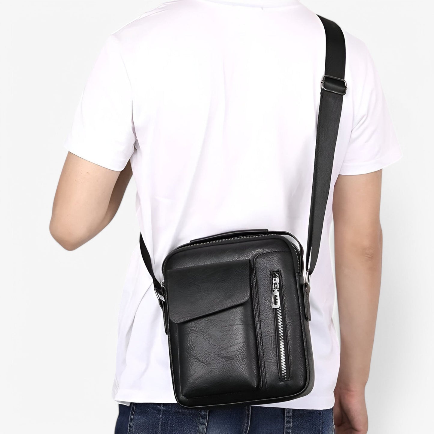 Prestige™ – Luxus Leder Schultertasche für Stil und Funktionalität