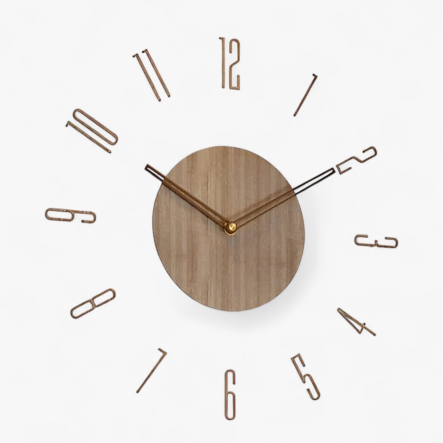 Nordische Stille | 14 Zoll Massivholz Wanduhren - Fügt Eleganz zu jedem Raum hinzu