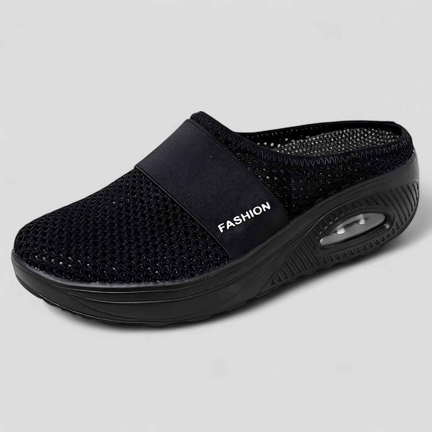 AeroFlex | Mesh Slip-On Platform Clog mit Luftpolstersohle