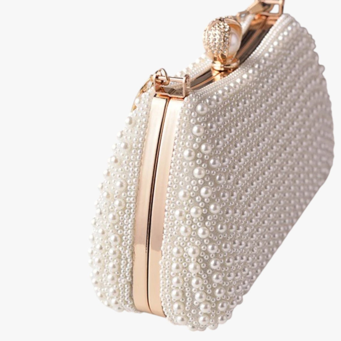 Aviana | Elegante Perlentasche mit Kettchen-Handgriff