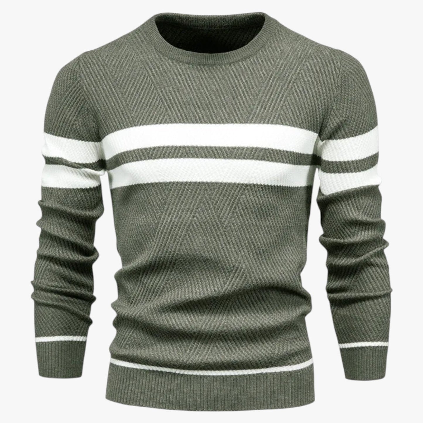 Adam | Eleganter Männer-Sommerpulli mit warmem, schlankem Schnitt und floraler Stil